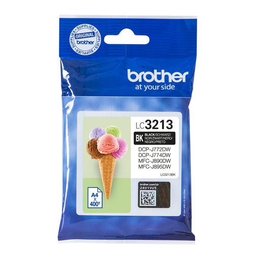 Brother LC-3213BK ink cartridge Original High (XL) Yield Black Brother LC-3213BK ink cartridge Original High (XL) Yield Black